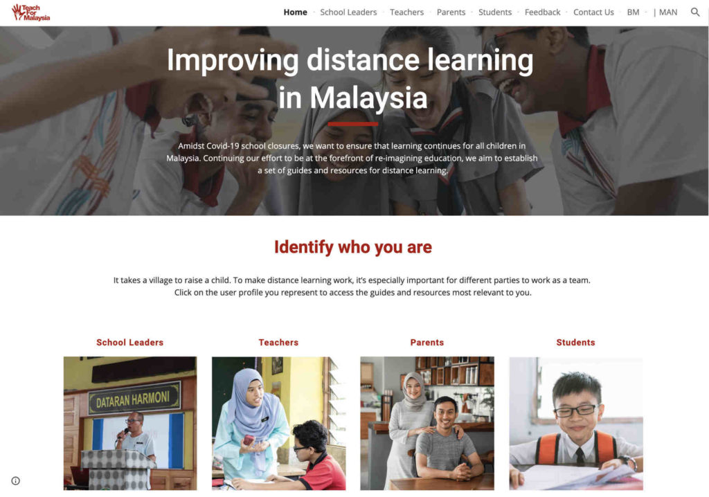 Teach for Malaysia, online learning